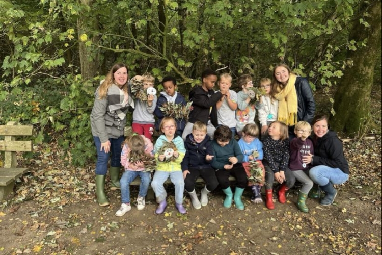 op avontuur in het bos
